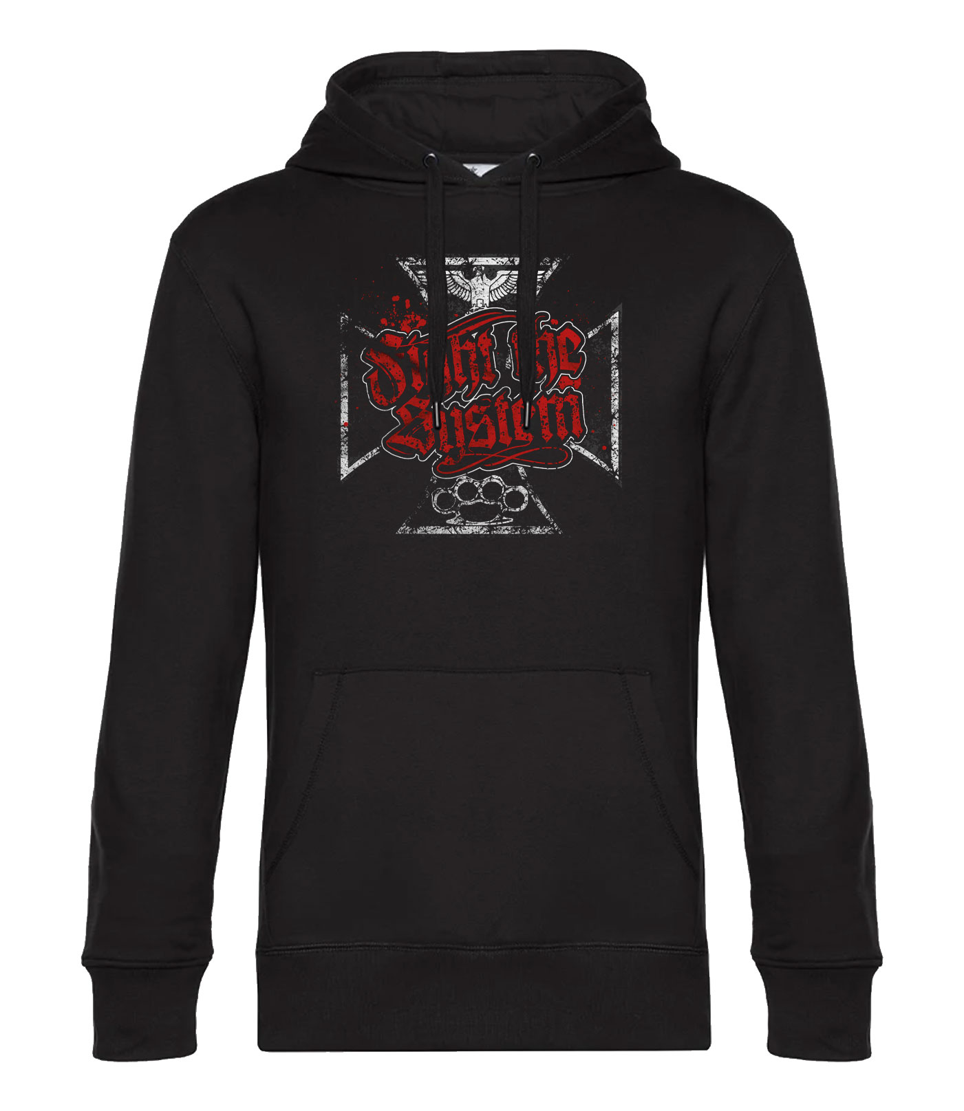 Kapuzensweatshirt- Fight the System