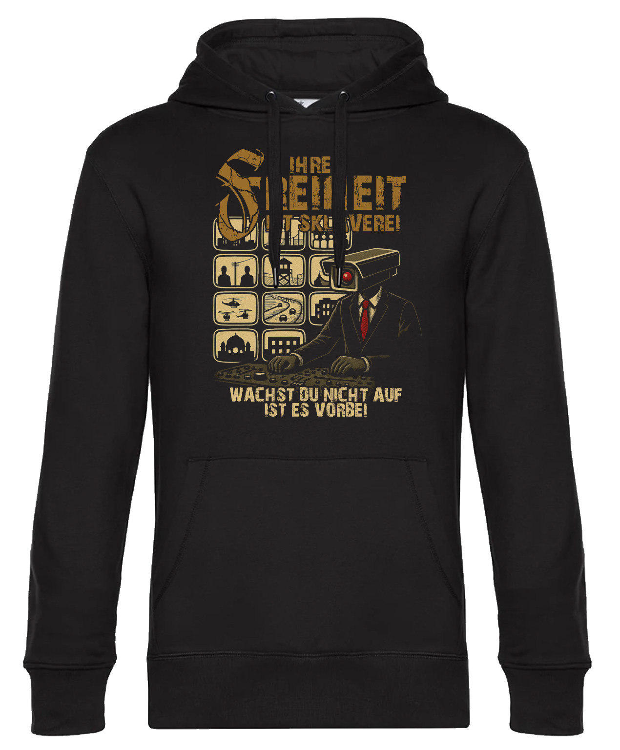 Kapuzensweatshirt- Ihre Freiheit ist Sklaverei